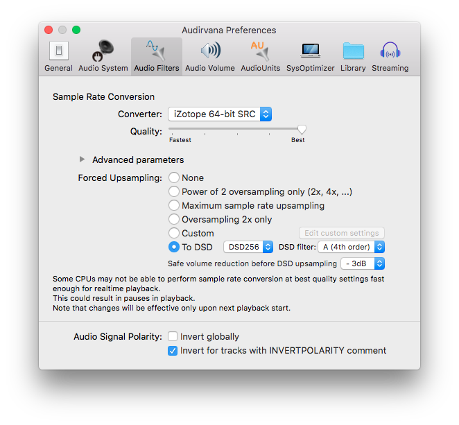 set up audirvana plus for upnp